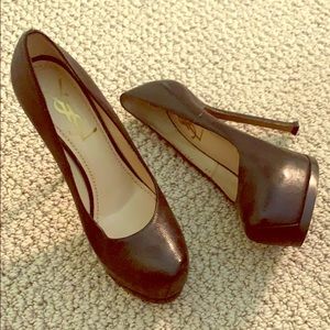 YSL blk heels